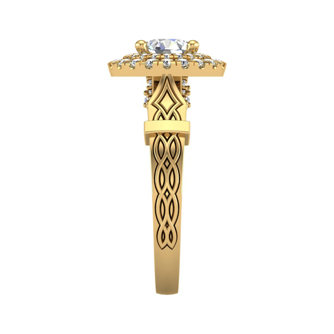 Evelynn Halo Engagement Ring